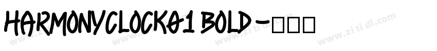 HarmonyClock01 Bold字体转换
